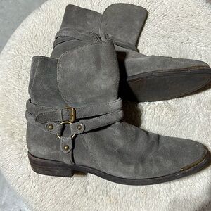 Ugg Grey Suede Ankle Boots